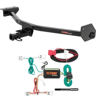 For 2011-2017 Nissan LEAF Trailer Hitch + Wiring 4 Pin Fits All Models Curt 11396 56227 1-1/4 Tow Receiver