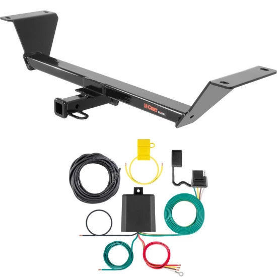 For 2015-2020 Audi A3 Trailer Hitch + Wiring 4 Pin Fits Sedan Curt 11399 59236 1-1/4 Tow Receiver