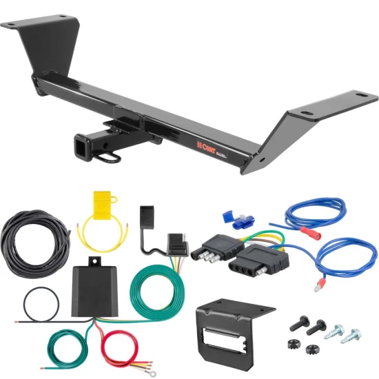 For 2015-2020 Audi A3 Trailer Hitch + Wiring 5 Pin Fits Sedan Curt 11399 1-1/4 Tow Receiver