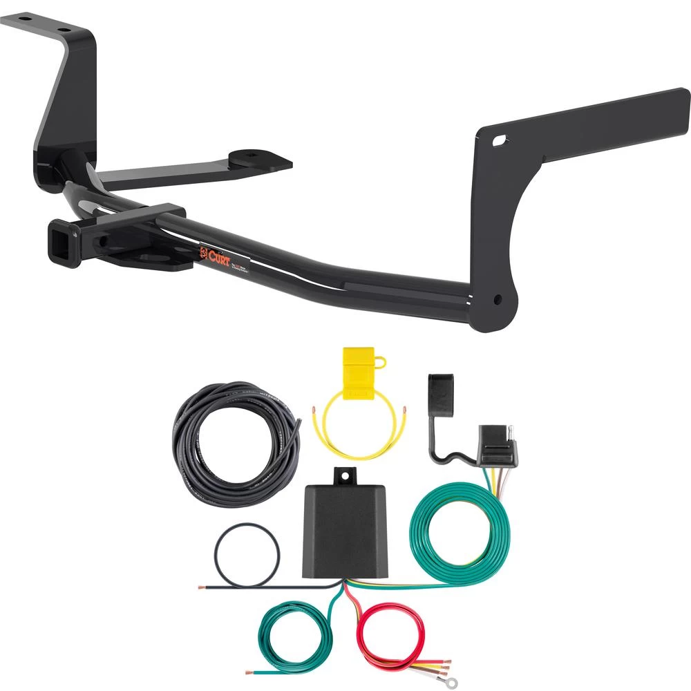 For 2005-2018 VW Jetta Trailer Hitch + Wiring 4 Pin Fits Sedan Except Diesel Curt 11474 59236 1-1/4 Tow Receiver