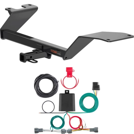 For 2018-2024 Nissan Kicks Trailer Hitch + Wiring 4 Pin Fits All Models Curt 11563 56418 1-1/4 Tow Receiver