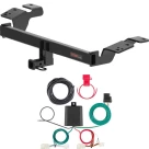 For 2018-2024 Toyota Camry Trailer Hitch + Wiring 4 Pin Fits All Models Curt 11576 56493 1-1/4 Tow Receiver