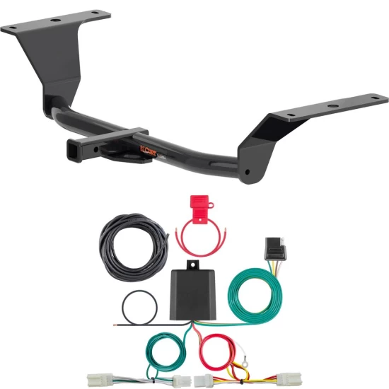 For 2021-2023 Hyundai Elantra Trailer Hitch + Wiring 4 Pin Except N N Line or Hybrid Curt 11630 56470 1-1/4 Tow Receiver