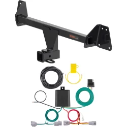 For 22-25 Toyota Corolla Cross w/ LED Taillights Trailer Hitch + Wiring 4 Pin Curt 11637 56517 2 inch Tow Receiver