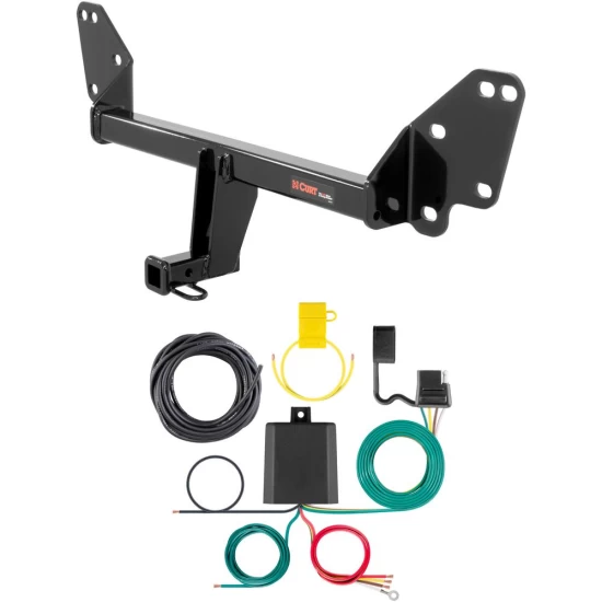 For 2016-2024 Chevy Camaro Trailer Hitch + Wiring 4 Pin Fits All Models Curt 11900 59236 1-1/4 Tow Receiver