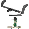 For 98-04 Chevrolet S10 w/ Factory Step Bumper GMC Sonoma Trailer Hitch + Wiring 4 Pin Curt 12011 55359 1-1/4 Tow Receiver