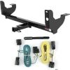 For 08-12 Chevrolet Malibu Excluding LTZ Trailer Hitch + Wiring 4 Pin Curt 12051 56027 1-1/4 Tow Receiver