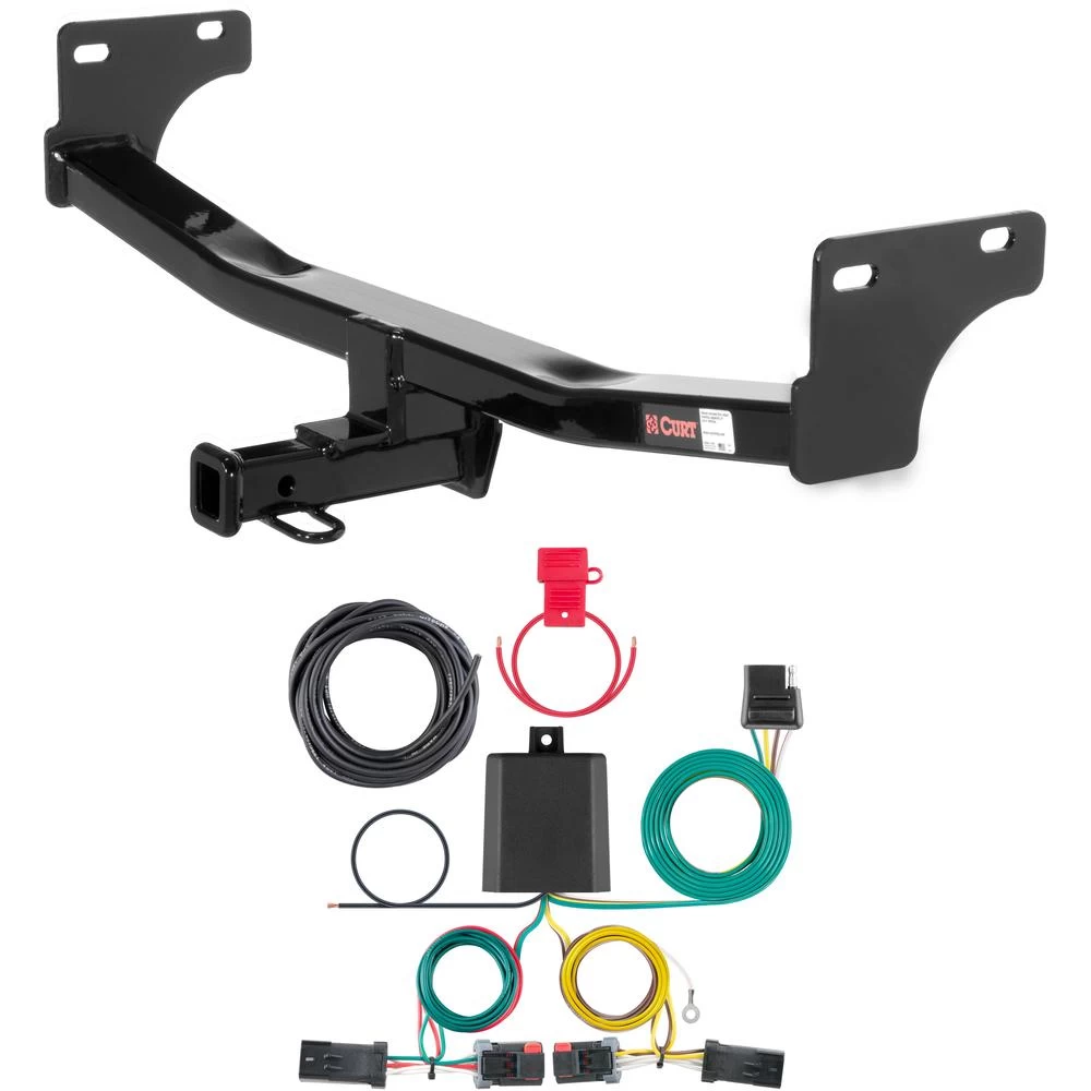 For 2017 Jeep Compass Trailer Hitch + Wiring 4 Pin Fits Old Body Style (Same as 2016 design) Curt 12057 56344 1-1/4 Tow Receiver