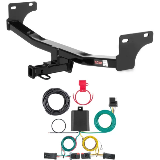 For 2017 Jeep Compass Trailer Hitch + Wiring 4 Pin Fits Old Body Style (Same as 2016 design) Curt 12057 56344 1-1/4 Tow Receiver