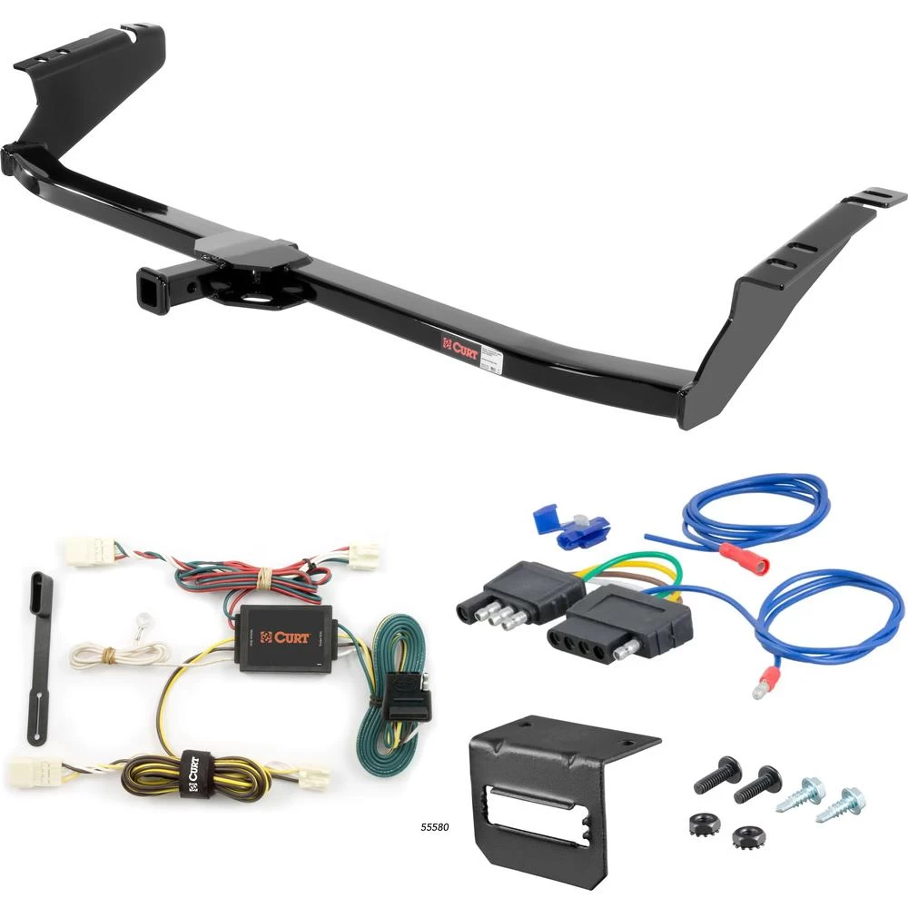 For 2004-2010 Toyota Sienna Trailer Hitch + Wiring 5 Pin Fits All Models Curt 12065 1-1/4 Tow Receiver