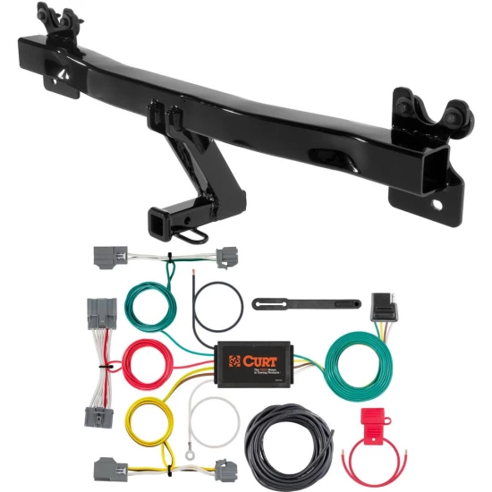 For 2009-2016 Volvo XC70 Trailer Hitch + Wiring 4 Pin Fits All Models Curt 12066 56386 1-1/4 Tow Receiver