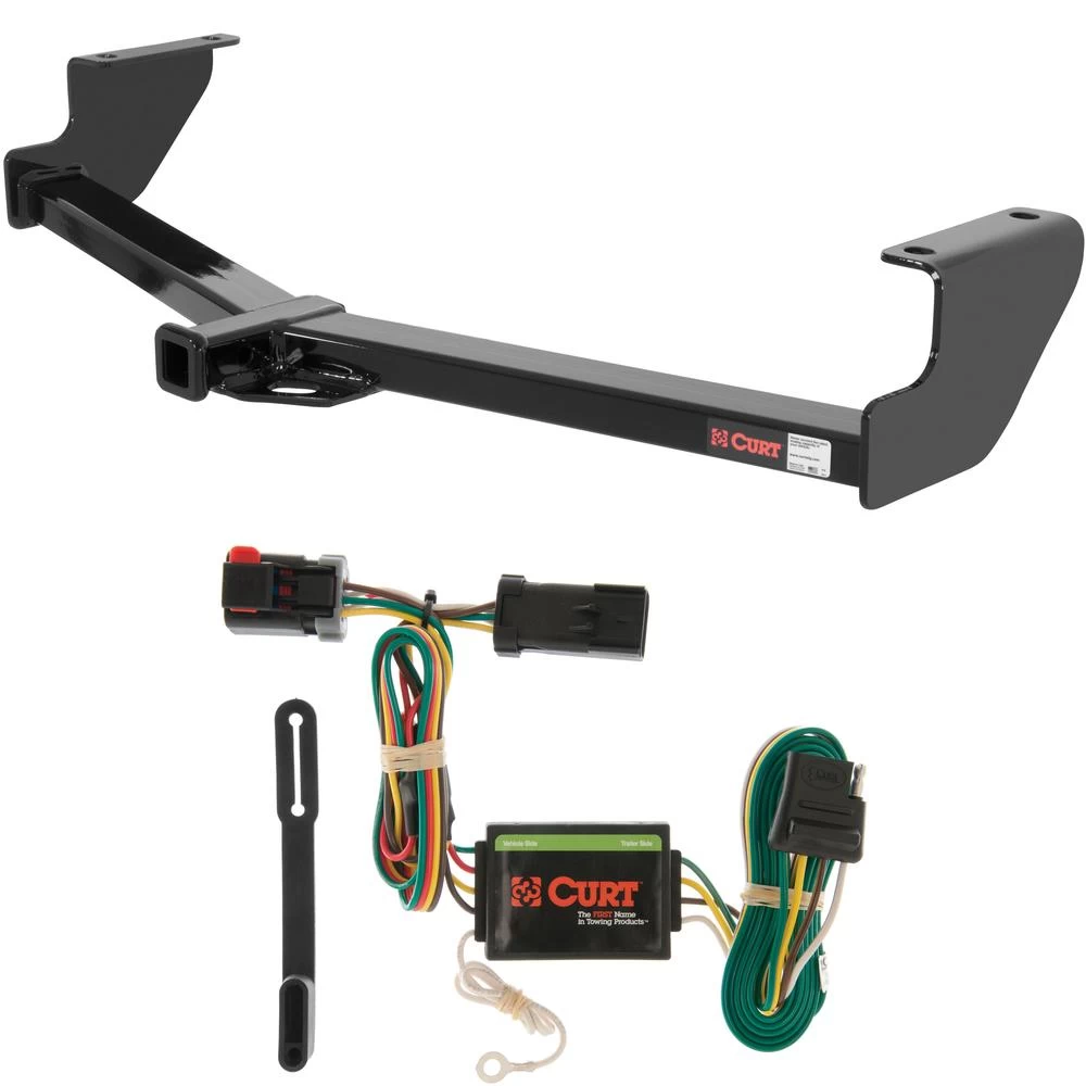 For 2001-2003 Chrysler Town & Country Trailer Hitch + Wiring 4 Pin Except Stow 'n Go Curt 12094 55376 1-1/4 Tow Receiver