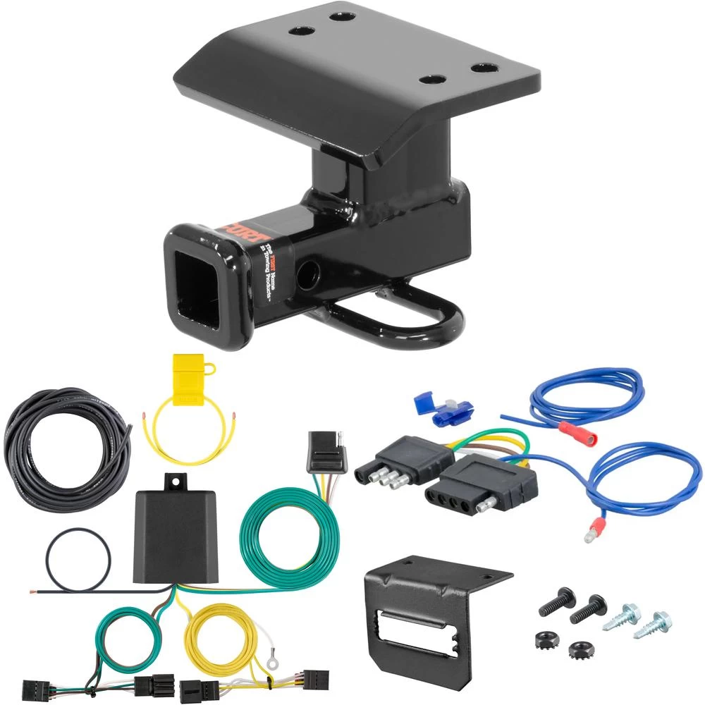 For 2012-2017 VW Tiguan Trailer Hitch + Wiring 5 Pin Fits All Models Curt 12097 1-1/4 Tow Receiver