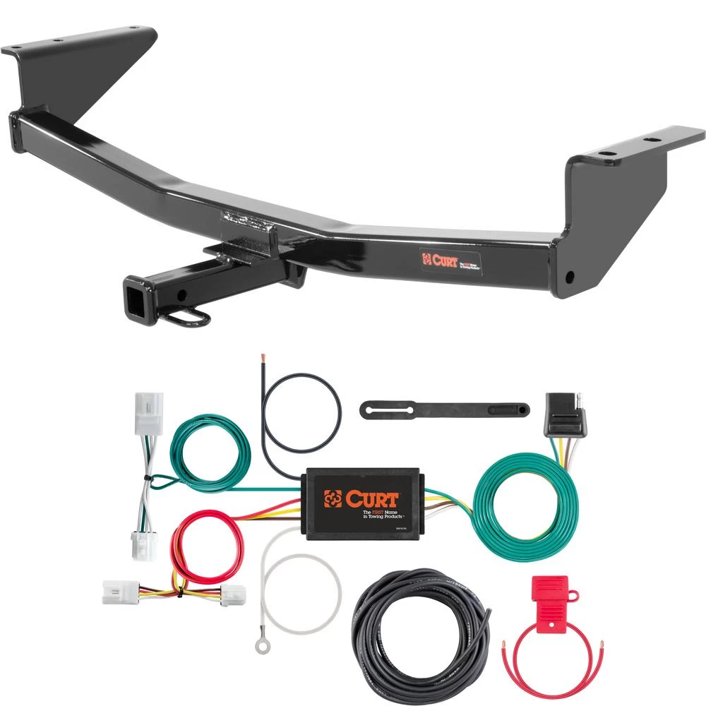 For 2014-2020 Nissan Rogue Trailer Hitch + Wiring 4 Pin Except Sport Curt 12122 56033 1-1/4 Tow Receiver