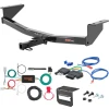 For 2014-2020 Nissan Rogue Trailer Hitch + Wiring 5 Pin Except Sport Curt 12122 1-1/4 Tow Receiver