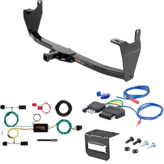For 2015-2023 Jeep Renegade Trailer Hitch + Wiring 5 Pin Fits All Models Curt 12142 1-1/4 Tow Receiver