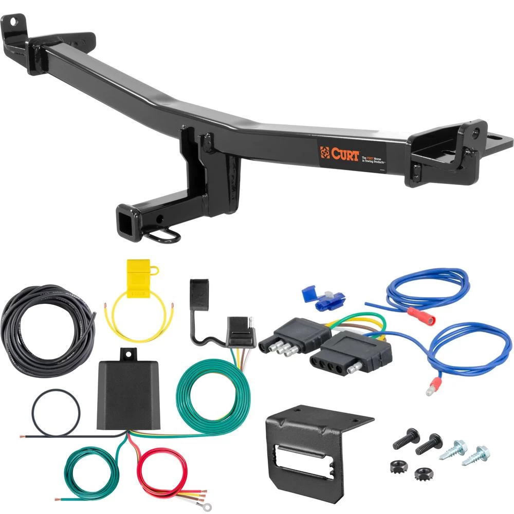 For 2015-2018 Audi Q3 Trailer Hitch + Wiring 5 Pin Fits All Models Curt 12148 1-1/4 Tow Receiver