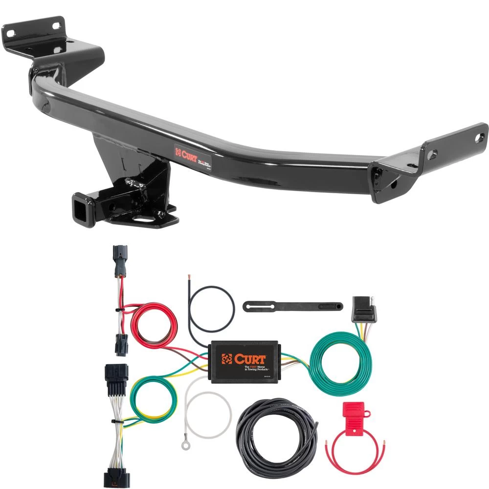 For 2017-2022 Kia Sportage Trailer Hitch + Wiring 4 Pin Fits All Models Curt 12158 56321 1-1/4 Tow Receiver