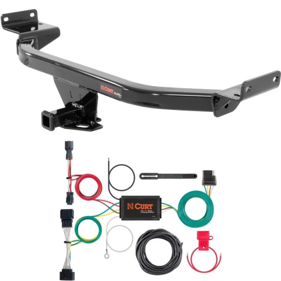 For 2017-2022 Kia Sportage Trailer Hitch + Wiring 4 Pin Fits All Models Curt 12158 56321 1-1/4 Tow Receiver