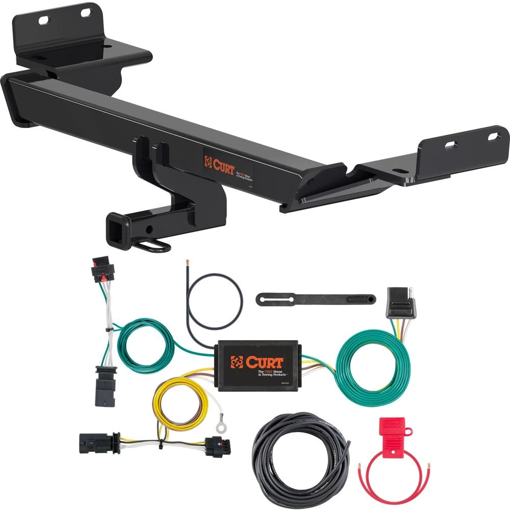 For 2018-2021 Jeep Compass Trailer Hitch + Wiring 4 Pin Fits All Models Curt 12174 56369 1-1/4 Tow Receiver