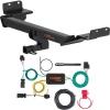 For 18-21 Jeep Compass (2017 New Body Style) Trailer Hitch + Wiring 4 Pin Curt 12174 56369 1-1/4 Tow Receiver