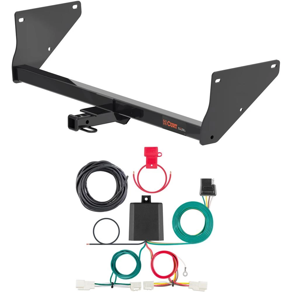For 2019-2024 Toyota RAV4 Prime Trailer Hitch + Wiring 4 Pin Fits All Models Curt 12200 56434 1-1/4 Tow Receiver