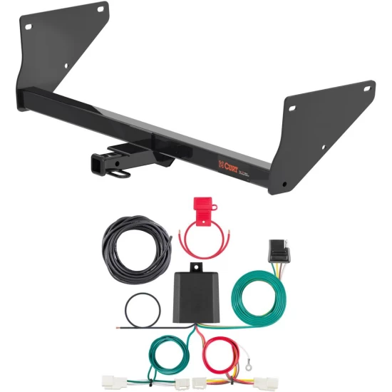 For 2019-2024 Toyota RAV4 Prime Trailer Hitch + Wiring 4 Pin Fits All Models Curt 12200 56434 1-1/4 Tow Receiver