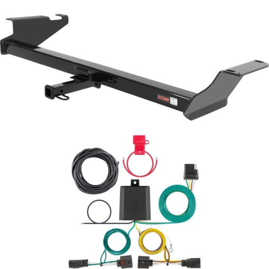 For 2011-2020 Dodge Grand Caravan Trailer Hitch + Wiring 4 Pin Fits All Models Curt 12264 56331 1-1/4 Tow Receiver