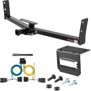 For 2010-2017 Chevy Equinox Trailer Hitch + Wiring 5 Pin Fits Models w/ Factory Tow Package Curt 12291 1-1/4 Tow Receiver