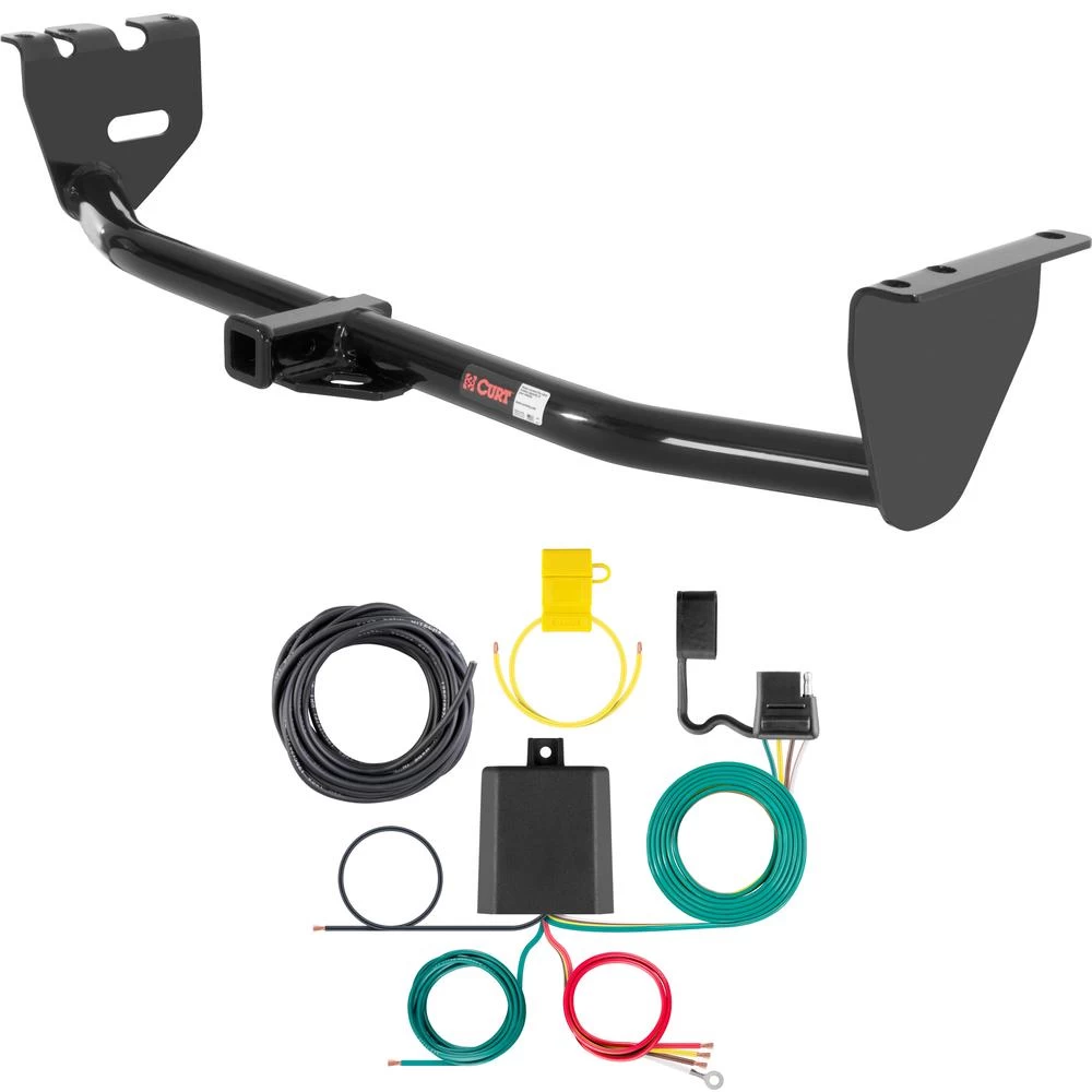 For 2001-2007 Volvo V70 Trailer Hitch + Wiring 4 Pin Fits All Including AWD or T5 Curt 12318 59236 1-1/4 Tow Receiver