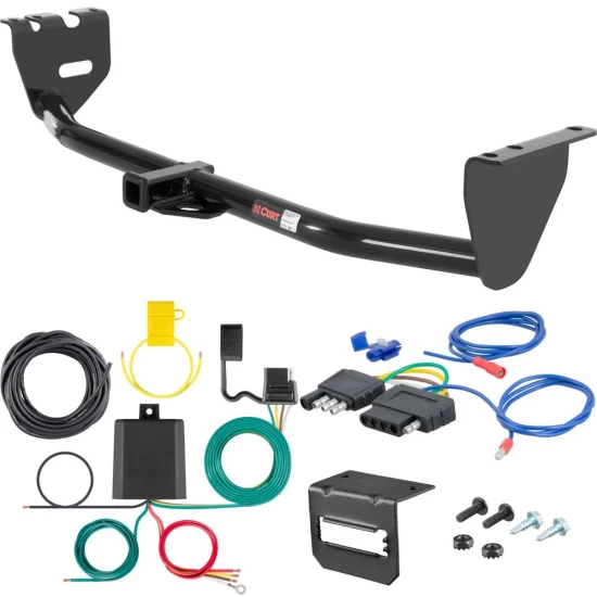 For 2001-2009 Volvo S60 Trailer Hitch + Wiring 5 Pin Fits Sedan Curt 12318 1-1/4 Tow Receiver