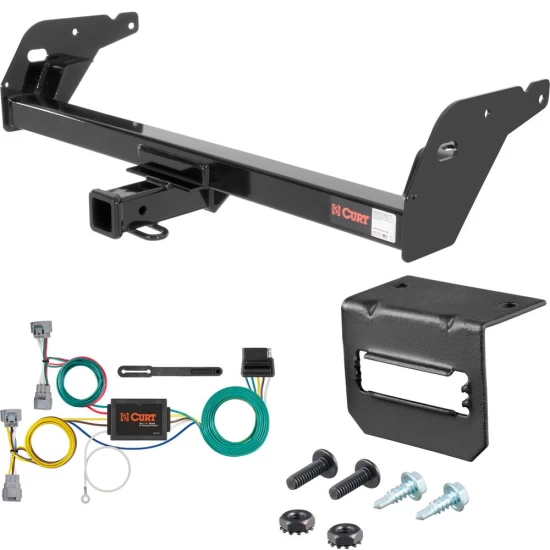 For 1996-2004 Toyota Tacoma Trailer Hitch + Wiring 5 Pin Fits All Models Curt 13013 2 inch Tow Receiver