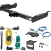 For 03-27 Chevy Express GMC Savana 1500 2500 3500 Trailer Hitch + Wiring 5 Pin Curt 13040 2 inch Tow Receiver