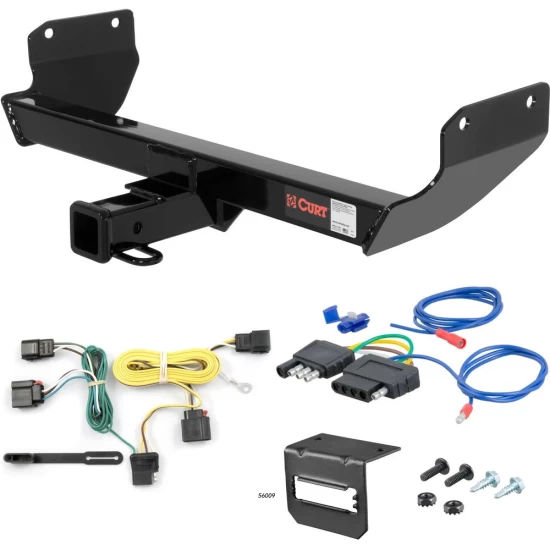 For 2011-2013 Jeep Grand Cherokee Trailer Hitch + Wiring 5 Pin Except SRT SRT8 TrackHawk & diesel Curt 13065 2 inch Tow Receiver