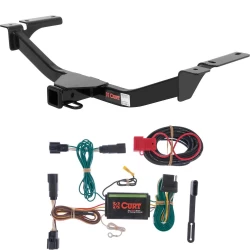 For 11-14 Ford Edge All Models Trailer Hitch + Wiring 4 Pin Curt 13067 56120 2 inch Tow Receiver