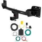 For 2007-2018 BMW X5 Trailer Hitch + Wiring 4 Pin Fits All Models Curt 13077 59236 2 inch Tow Receiver
