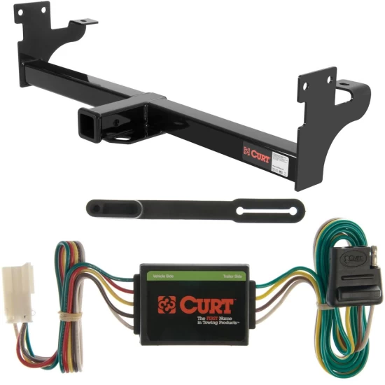 For 1992-2002 Isuzu Trooper Trailer Hitch + Wiring 4 Pin Fits All Models Curt 13098 55339 2 inch Tow Receiver