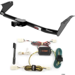For 04-10 Toyota Sienna All Models Trailer Hitch + Wiring 4 Pin Curt 13105 55580 2 inch Tow Receiver