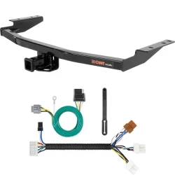 For 13-16 Nissan Pathfinder 14-20 INFINITI QX60 Trailer Hitch + Wiring 4 Pin Curt 13126 56281 2 inch Tow Receiver