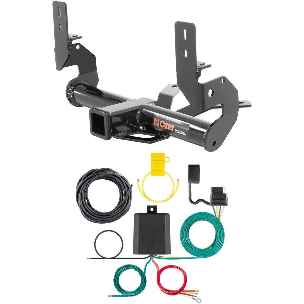 For 2015-2018 Porsche Macan Trailer Hitch + Wiring 4 Pin Fits All Models Curt 13136 59236 2 inch Tow Receiver