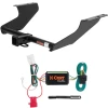 For 09-13 Subaru Forester All Models Trailer Hitch + Wiring 4 Pin Curt 13147 56040 2 inch Tow Receiver