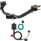 For 2013-2018 Hyundai Santa Fe Sport Trailer Hitch + Wiring 4 Pin Fits 5 Passenger models only w/ Factory Tow Prep Plug Curt 13152 56332 2 inch Tow Receiver
