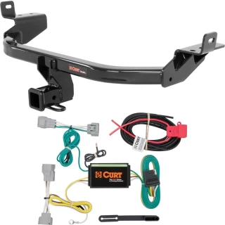 For 2014-2018 Jeep Cherokee Trailer Hitch + Wiring 4 Pin Fits All Models Curt 13172 56208 2 inch Tow Receiver