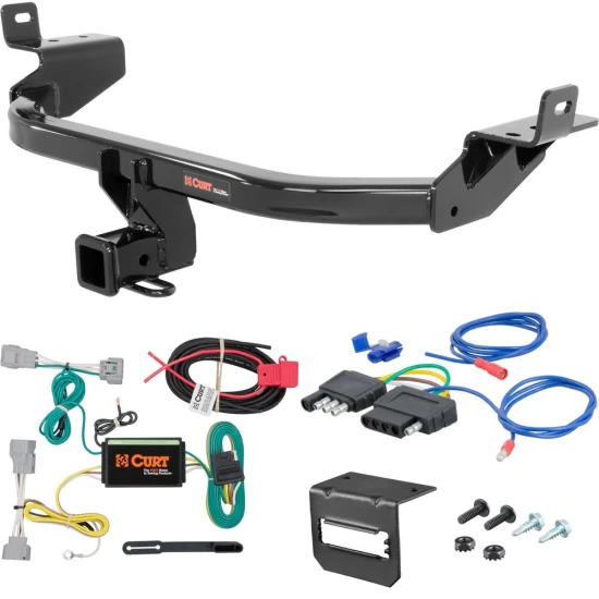 For 2014-2018 Jeep Cherokee Trailer Hitch + Wiring 5 Pin Fits All Models Curt 13172 2 inch Tow Receiver