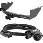 For 2014-2018 Chevy Silverado 1500 Trailer Hitch + Wiring 4 Pin Fits All Models Curt 13175 55384 2 inch Tow Receiver