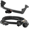 For 15-22 Chevrolet Colorado GMC Canyon w/ Existing USCAR 7-way Trailer Hitch + Wiring 4 Pin Curt 13176 55384 2 inch Tow Receiver