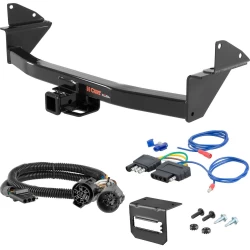 For 15-22 Chevrolet Colorado GMC Canyon w/ Existing USCAR 7-way Trailer Hitch + Wiring 5 Pin Curt 13176 2 inch Tow Receiver