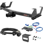 For 2015-2019 Chevy Silverado 2500 HD Trailer Hitch + Wiring 5 Pin Fits 8' bed except factory receiver Tommy Gate or cab & chassis Curt 13178 2 inch Tow Receiver