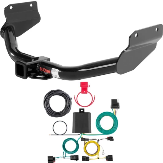For 2022 Jeep Grand Cherokee WK Trailer Hitch + Wiring 4 Pin Fits All Models Curt 13182 56426 2 inch Tow Receiver