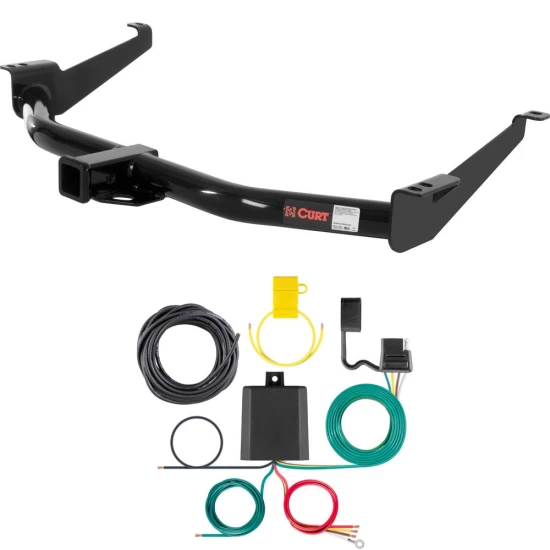 For 2005-2015 Nissan Armada Trailer Hitch + Wiring 4 Pin Fits All Models Curt 13188 59236 2 inch Tow Receiver